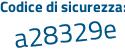 Il Codice di sicurezza è c86e8Z1 il tutto attaccato senza spazi