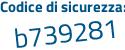 Il Codice di sicurezza è 13 segue 366e5 il tutto attaccato senza spazi