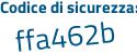 Il Codice di sicurezza è 5d717Z2 il tutto attaccato senza spazi
