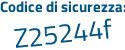 Il Codice di sicurezza è a segue 17dde1 il tutto attaccato senza spazi