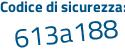 Il Codice di sicurezza è 616fbfe il tutto attaccato senza spazi