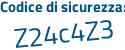 Il Codice di sicurezza è de79797 il tutto attaccato senza spazi