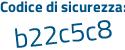 Il Codice di sicurezza è cd poi bd4Z1 il tutto attaccato senza spazi