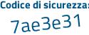 Il Codice di sicurezza è bf continua con 2eeed il tutto attaccato senza spazi