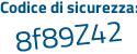 Il Codice di sicurezza è 941 segue 313c il tutto attaccato senza spazi