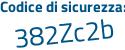 Il Codice di sicurezza è 7d49e segue Z3 il tutto attaccato senza spazi