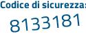 Il Codice di sicurezza è 4 poi bZ6143 il tutto attaccato senza spazi