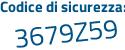 Il Codice di sicurezza è 83a8a55 il tutto attaccato senza spazi