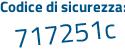 Il Codice di sicurezza è fd3 poi ec9d il tutto attaccato senza spazi
