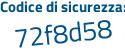 Il Codice di sicurezza è ce poi 2Z3e5 il tutto attaccato senza spazi