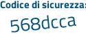 Il Codice di sicurezza è a1Z5 segue c7c il tutto attaccato senza spazi