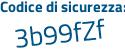 Il Codice di sicurezza è b1 poi ec749 il tutto attaccato senza spazi