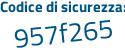Il Codice di sicurezza è 2a63eb1 il tutto attaccato senza spazi