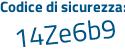 Il Codice di sicurezza è 87 poi 5Z7b1 il tutto attaccato senza spazi