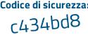 Il Codice di sicurezza è 5a poi d42b4 il tutto attaccato senza spazi