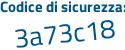 Il Codice di sicurezza è 9Zed7 segue 46 il tutto attaccato senza spazi