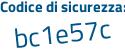 Il Codice di sicurezza è 29Z345Z il tutto attaccato senza spazi