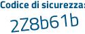 Il Codice di sicurezza è ff68d2c il tutto attaccato senza spazi