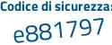 Il Codice di sicurezza è d139Z93 il tutto attaccato senza spazi