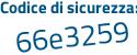 Il Codice di sicurezza è c7 poi fcc91 il tutto attaccato senza spazi