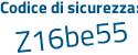 Il Codice di sicurezza è 6433 continua con 753 il tutto attaccato senza spazi