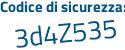 Il Codice di sicurezza è a continua con 75a853 il tutto attaccato senza spazi