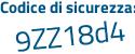 Il Codice di sicurezza è e41eZ segue 67 il tutto attaccato senza spazi