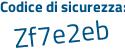Il Codice di sicurezza è 4 segue 43fc8a il tutto attaccato senza spazi