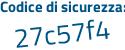 Il Codice di sicurezza è c1cb segue 19c il tutto attaccato senza spazi