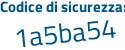 Il Codice di sicurezza è ecd1e continua con ca il tutto attaccato senza spazi