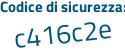 Il Codice di sicurezza è ca63 segue Z7d il tutto attaccato senza spazi