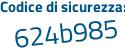 Il Codice di sicurezza è 3 continua con Zdea9e il tutto attaccato senza spazi