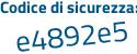 Il Codice di sicurezza è aff29 continua con 46 il tutto attaccato senza spazi