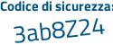 Il Codice di sicurezza è ff87 segue 114 il tutto attaccato senza spazi