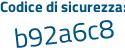 Il Codice di sicurezza è 54ZaZ77 il tutto attaccato senza spazi