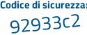 Il Codice di sicurezza è 6d4 segue f956 il tutto attaccato senza spazi