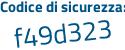 Il Codice di sicurezza è 3 continua con d31Z4b il tutto attaccato senza spazi