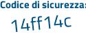 Il Codice di sicurezza è 7d poi 884af il tutto attaccato senza spazi