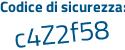Il Codice di sicurezza è d99d segue e39 il tutto attaccato senza spazi