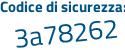 Il Codice di sicurezza è cf poi 2ac84 il tutto attaccato senza spazi