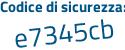 Il Codice di sicurezza è 19 poi a4916 il tutto attaccato senza spazi