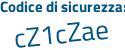Il Codice di sicurezza è d segue Z81bf6 il tutto attaccato senza spazi