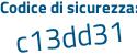 Il Codice di sicurezza è f6cZc7c il tutto attaccato senza spazi