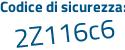 Il Codice di sicurezza è 264baZ3 il tutto attaccato senza spazi