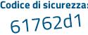Il Codice di sicurezza è 3f poi Z21a1 il tutto attaccato senza spazi