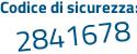 Il Codice di sicurezza è 6da segue b2f6 il tutto attaccato senza spazi