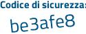 Il Codice di sicurezza è c segue 348bZd il tutto attaccato senza spazi