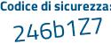 Il Codice di sicurezza è Z9699 poi 38 il tutto attaccato senza spazi