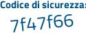 Il Codice di sicurezza è db segue 4abZ4 il tutto attaccato senza spazi