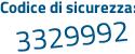 Il Codice di sicurezza è 442324e il tutto attaccato senza spazi